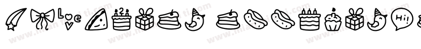 two-year anniversary字体转换